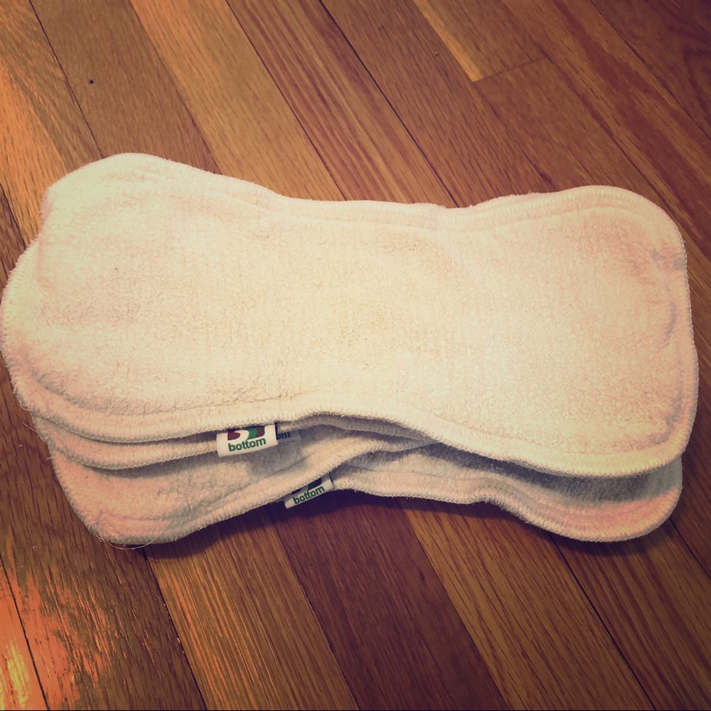 Set of Eight (8) hemp/organic Cloth Diaper Inserts